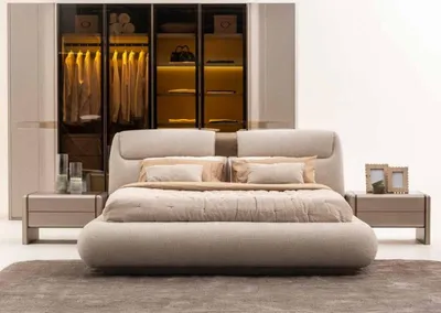 Immagine prodotto di Mobili per la camera da letto: letto con comodini e armadio di design