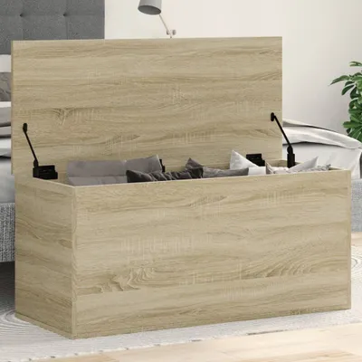 Produktbild von vidaXL Truhe Sonoma-Eiche 100x42x46 cm Holzwerkstoff