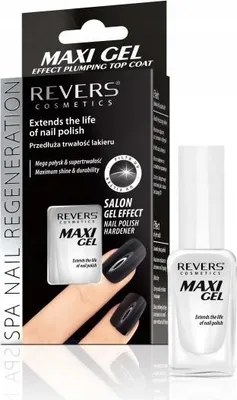 Produktbild von Revers MAXI GEL EFFECT PLUMPING TOP COAT Verlängert die Haltbarkeit von Nagellack, 10ml