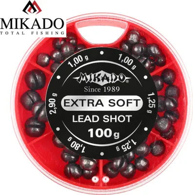 Produktbild von 100g  grobes sehr weiches Bleischrot Softblei Klemmblei 1,0g-2,9g