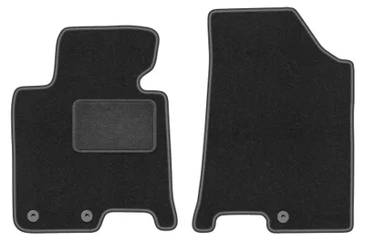 Immagine prodotto di Tappetini anteriori in moquette per Hyundai i40 2011- (station wagon/berlina) – 2 pezzi, grigio grafite, su misura – Wielganizator LUX