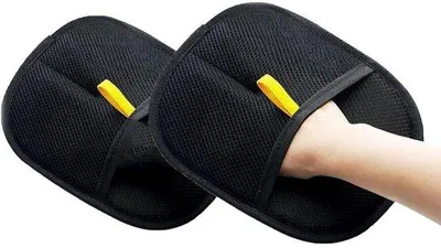 Produktbild von Haarpflegehandschuh für Haustiere - 2er Set - Haar entfernen - Herstellbar - für Haustierpflege