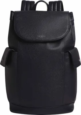 Produktbild von Ted Baker Leder Laptoprucksack Rucksack mit Laptopfach Kailebs Caviar Leather Backpack Dk - Navy dunkelblau