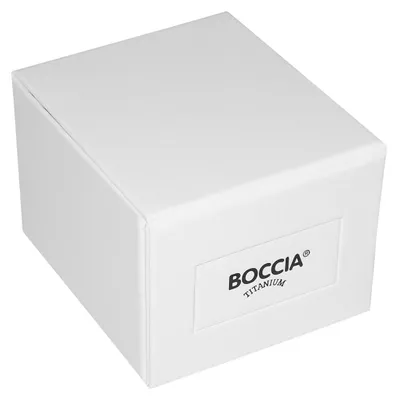 Produktbild von Boccia Damen Armbanduhr Style 3387-01 Titan goldplattiert Lederband beige