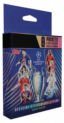 Produktbild von Topps Uefa Champions League 2025 Booster Box, Stickers, Blister Pack