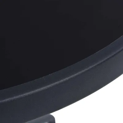 Obrázok produktu pre vidaXL Záhradný stôl čierny 80 cm oceľ a sklo