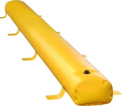 Immagine prodotto di SucceBuy Barriera antiallagamento in PVC, 7,3 m x 3,0 m, sacchetto di deviazione dell'acqua riutilizzabile, leggero e impermeabile per porte e garage, giallo