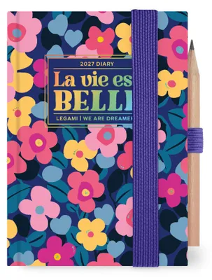 Productafbeelding van Legami – Mini-dagagenda 2027, Bloemenmotief, 12 maanden, 7 x 10 cm