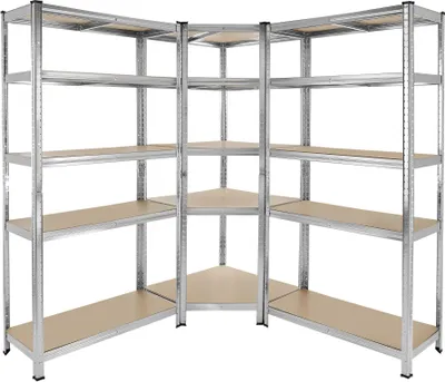 Produktbild von tectake® Schwerlastregalsystem Gustav 3-teilig, 2 in 1 Verwendung als Werkbänke variable Montage im Stecksystem