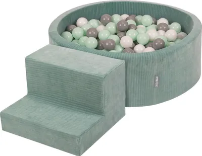 Produktbild von KiddyMoon Spielplatz Aus Schaumstoff Für Kinder mit Bälle Waschbare Bezug