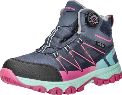 Produktbild von Sneakers Kinder-Mädchen-Allwetterstiefel-Winterstiefel-Schneestiefel gefüttert Blau-Fuchsia-Mehrfarbig, Farbe:blau, EU Größe:34