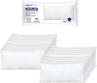 Image de AquaFloow Refiller Cartouche universelle pour absorbeur d'humidité 450g - 20 pièces