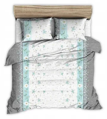 Produktbild von Fan Kora Bettwäsche-Set 160x200 cm Baumwolle Blumenmuster