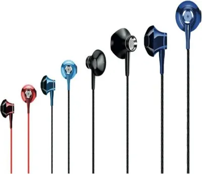 Produktbild von Design Ohrhörer Stereo Kopfhörer In-Ear Headset 3,5 mm AUX Anschluss für Smartphones & Tablet in Schwarz