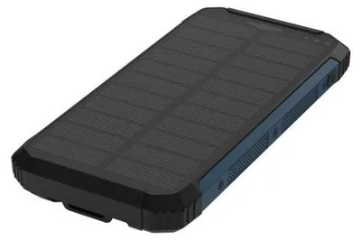 Produktbild von Ansmann Outdoor Powerbank PB212W, Kapazität 10.000mAh, Wireless Charging, 3W LED-Licht und Solarpanel