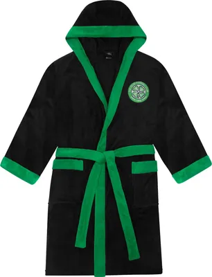 Obrázok produktu pre Celtic FC - Pánsky župan, kontrastné lemovanie, fleece GF1021 (L) (Black)