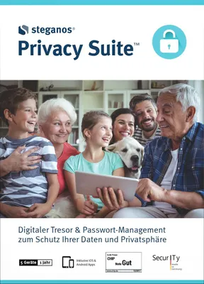 Produktbild von Steganos Privacy Suite / 5 Geräte / 1 Jahr / Lizenz per E-Mail