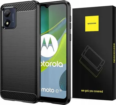 Zdjęcie produktu dla Etui ochronne SPACECASE Carbon do Motorola Moto E13 black