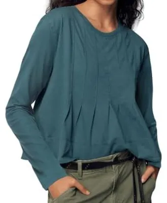 Produktbild von Solidchoice – Damenbluse mit langen Ärmeln und Rüschen, schlichtes Tunika-Design