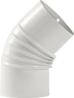 Produktbild von Ofenrohr-Bogen Bertrams 45° Ø 120 mm emailliert weiß