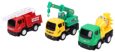 Produktbild von Spielzeugfahrzeug Bauwagen 12 cm mit Schwungradantrieb für Kinder ab 3 Jahren