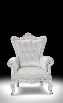 Immagine prodotto di Poltrona bianca soggiorno design tessile chesterfield stile italiano