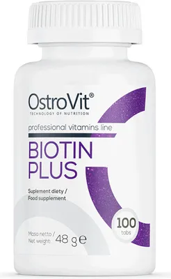 Immagine prodotto di Biotin Plus integratore alimentare di biotina 100 compresse