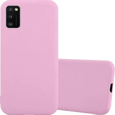 Immagine prodotto di Cadorabo custodia per Samsung Galaxy A41 custodia protettiva in rosa custodia del telefono cellulare TPU custodia in silicone copertura