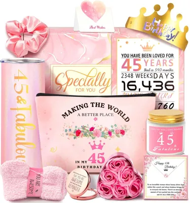 Immagine prodotto di Set regalo per il 45° compleanno di una donna