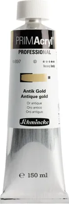 PRIMAcryl - Antik Gold - 150ml Feinste Künstler Acrylfarbe Schmincke 13 897 019