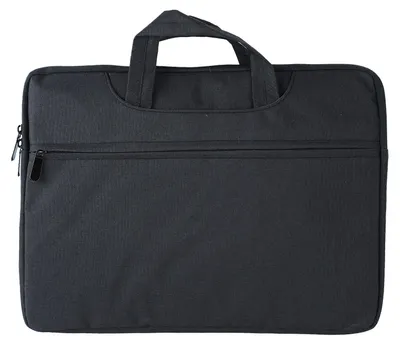 Image de Sacoche pour ordinateur portable 15,6 pouces : élégante, légère et résistante à l'eau, en tissu Oxford, modèle fin, idéale pour les voyages d'affaires et la maison, couleur noire