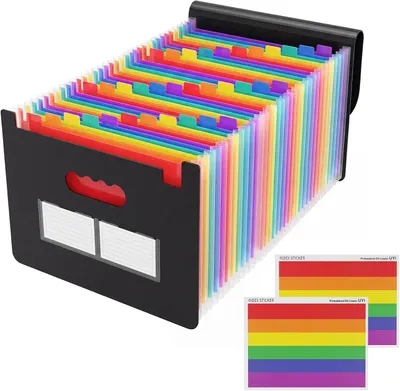 Produktbild von Fächermappe A4, 37 Fächer, PP Material, für Büro