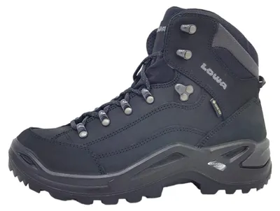 Image de Chaussures de sport Lowa Renegade GTX MID pour hommes, chaussures de randonnée, couleur noire, pour la randonnée