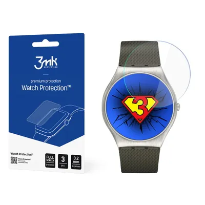 Produktbild von 3mk Display Hybridglas Watch Protection für Swatch Skinearth 0,2mm (3 Stück)