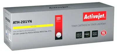 Zdjęcie produktu dla Activejet Toner ATH-201YN do drukarki HP, Zamiennik HP 201A CF402A; Supreme; 1400 stron; żółty, 1400 stron(y), 0 stron(y), Żółty, 1 szt.
