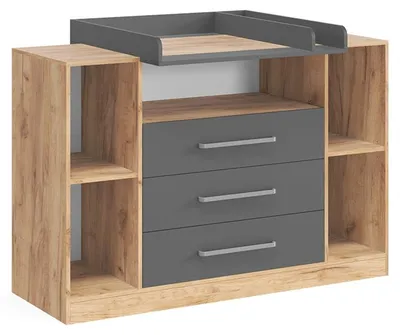 Imagen del producto de Cambiador Vicco Olina Roble dorado/Antracita 138.3 x 93 cm, Model 62873