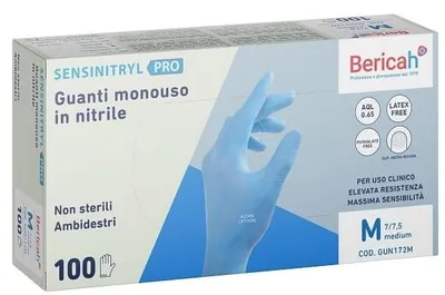 Immagine prodotto di Guanto Monouso Sensinitryl Pro In Nitrile Medium 100 Pezzi