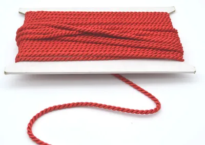 Produktbild von 3 Meter Gedrehte Kordel – 5 mm rot