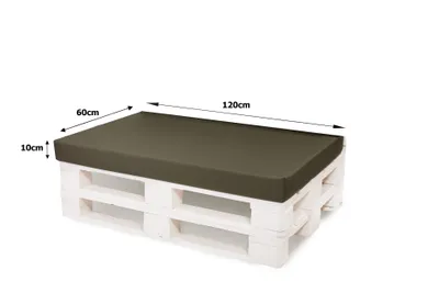 Obrázok produktu pre Vankúšik na paletu 120x60cm| Podlahový vankúš deti| podsedák europaliet| paletový vankúš vonkajší zelený| Balkón s podlahovým vankúšom
