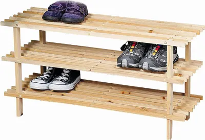 Produktbild von Kesper Schuhregal 3 Ebenen -100% Tanne GFA-COC-001447