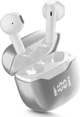 Zdjęcie produktu dla Cellularline 8018080491856, True Wireless Stereo (TWS), Połączenia/muzyka, 110 g, Zestaw słuchawkowy, Biały