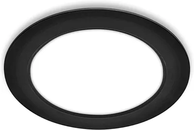 Produktbild von Briloner JEFT 1x LED Einbaustrahler 230V, Flach, 17 cm Durchmesser, Neutralweißes Licht, Schwarz, Ø17 x 3 cm