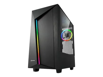 Immagine prodotto di Sharkoon 4044951030163 Sharkoon Gehäuse REV100             ATX       1xGlas schwarz