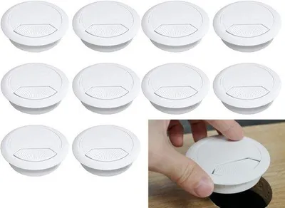Immagine prodotto di Passacavi in silicone per uffici - bianchi - 60 mm