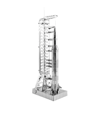 Obrázok produktu pre Metal Earth Apollo Saturn V with Gantry, raketoplán a raketa – sada, Montážna sada, Apollo Saturn V with Gantry, Akékoľvek pohlavie, Kov, Mierne