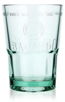 Produktbild von Bacardi Rum Glas Rumgläser Cocktailgläser 0,28l Longdrinkglas Grün