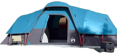 Imagen del producto de Tienda de campaña tipo cúpula, impermeable, apta para 8 o más personas, color azul