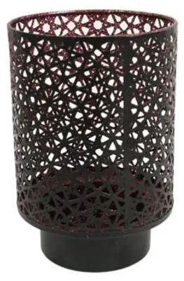 Obrázok produktu pre Lampa Casablanca čierna a fialová 20 cm | 4 ks