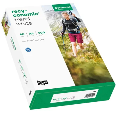 Productafbeelding van Inapa Recyconomic Trend, wit kopieerpapier, A4, 80 g/m² (500 vel)