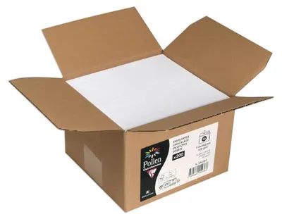 Produktbild von Clairefontaine Umschlag Pollen 114x162 120g weiss